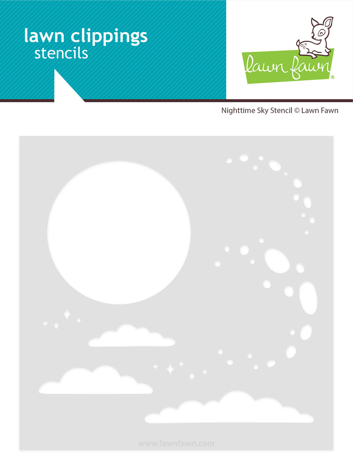 nighttime sky stencil