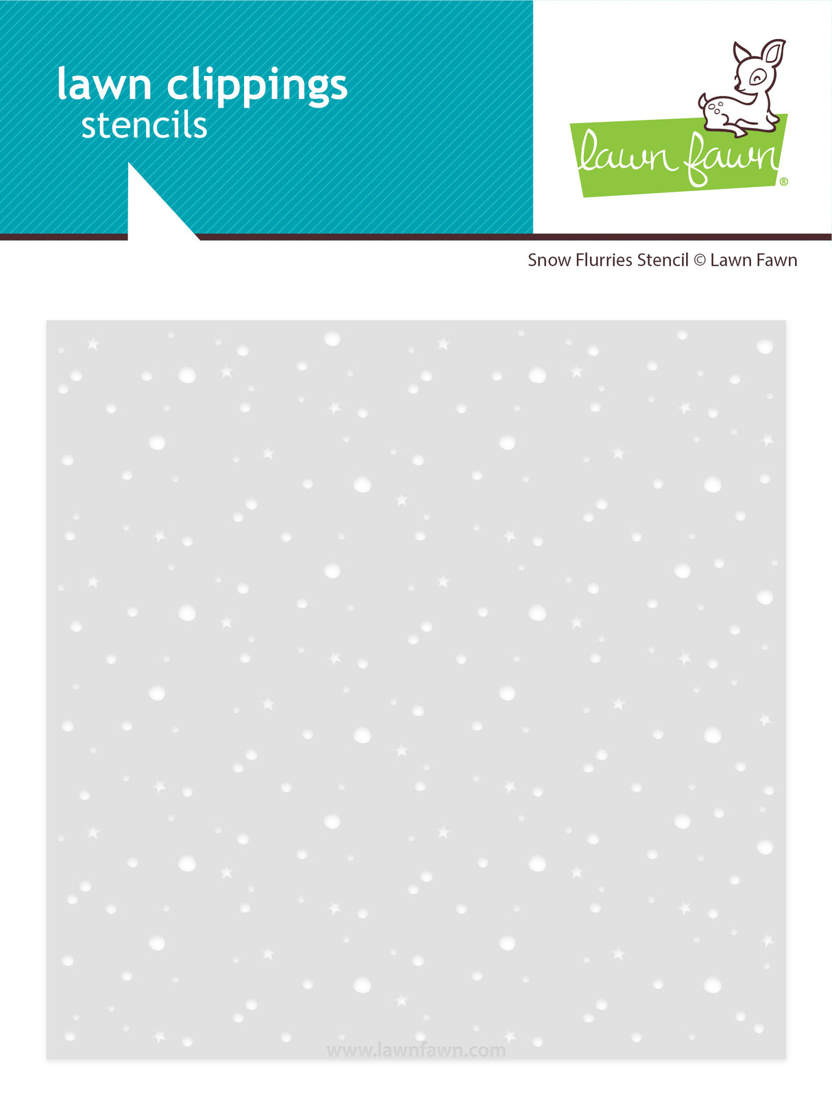 snow flurries background stencil