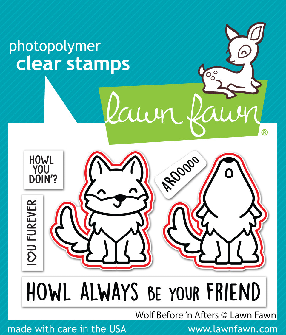 wolf before 'n afters lawn cuts