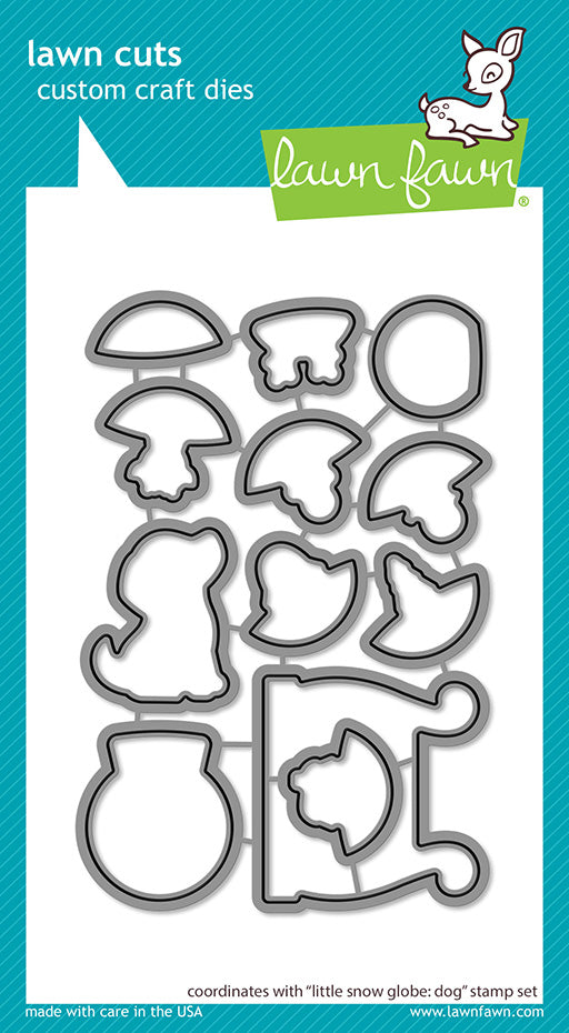 little snow globe: dog lawn cuts