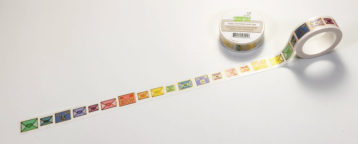happy mail foiled washi tape