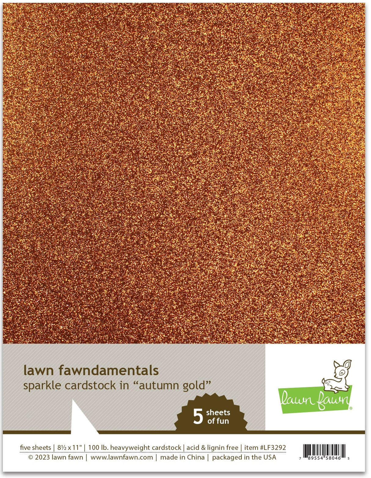 sparkle cardstock - autumn gold