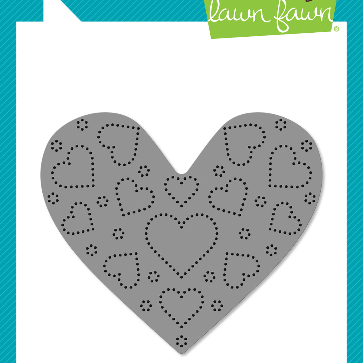 heart pouch dotted hearts add-on – Lawn Fawn