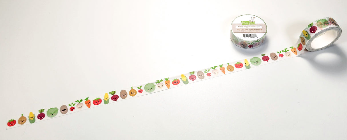 happy veggies washi tape