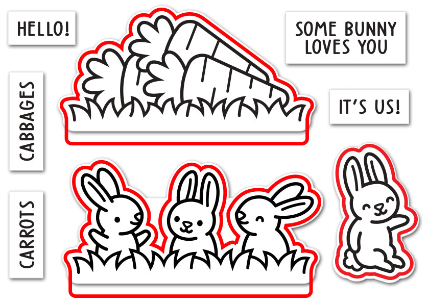 hay there, hayrides! bunny add-on lawn cuts