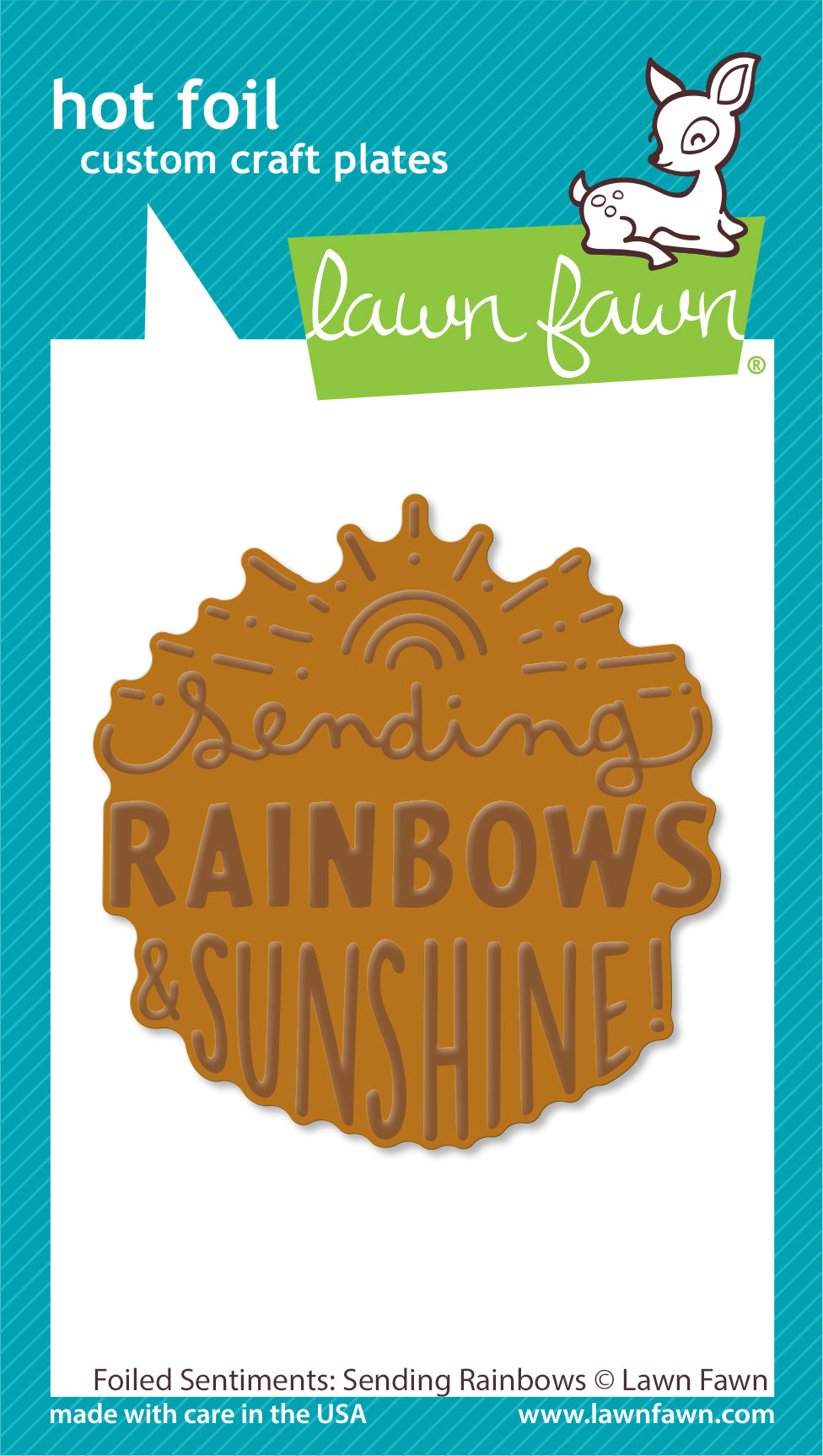 foiled sentiments: sending rainbows