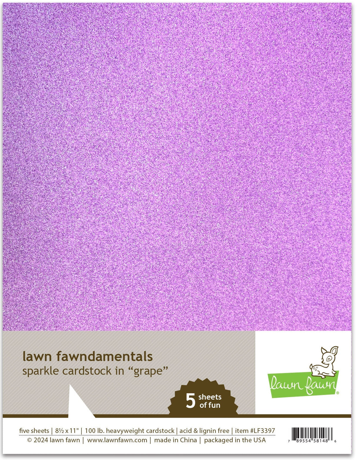 sparkle cardstock - grape