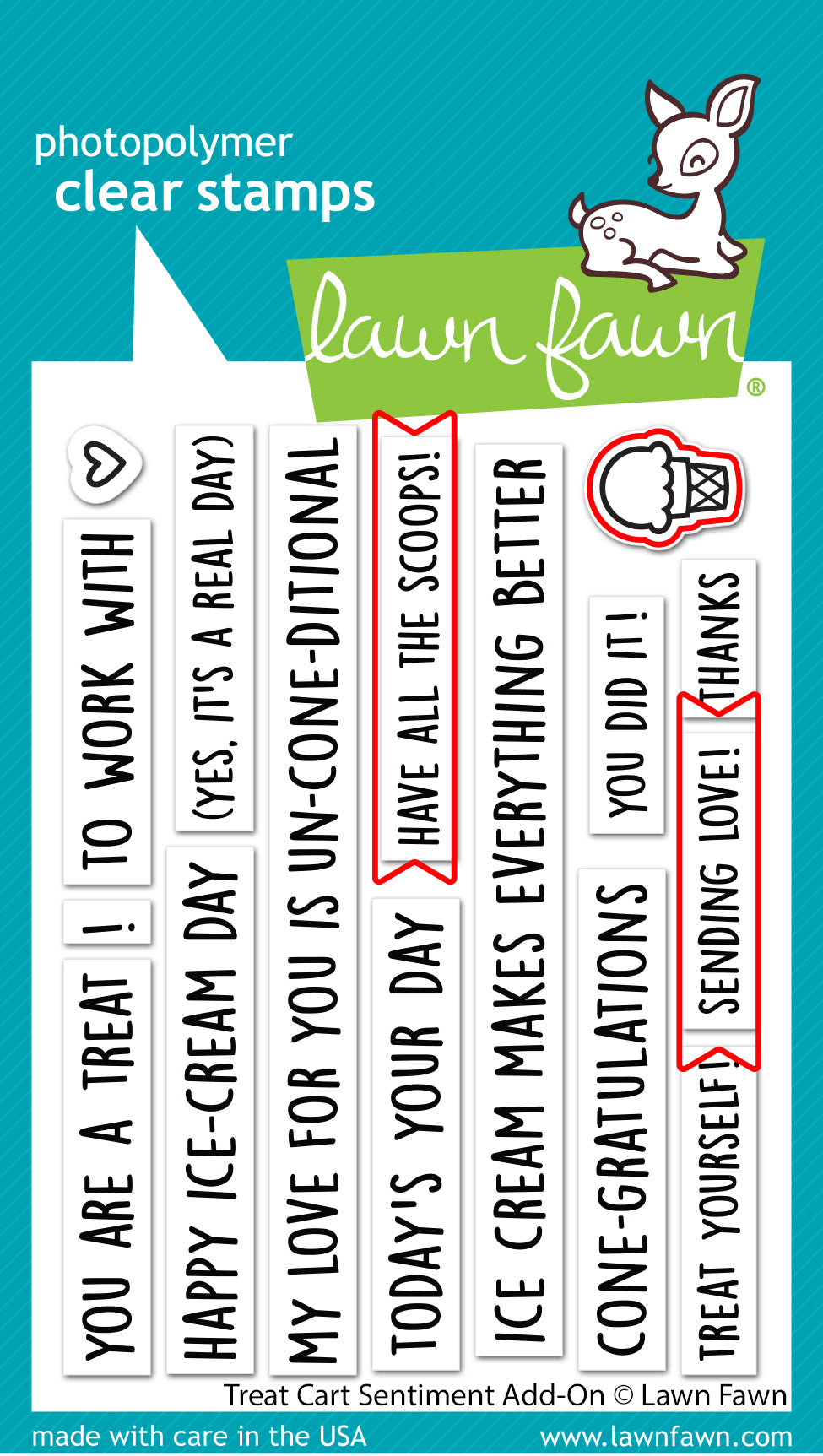 treat cart sentiment add-on lawn cuts