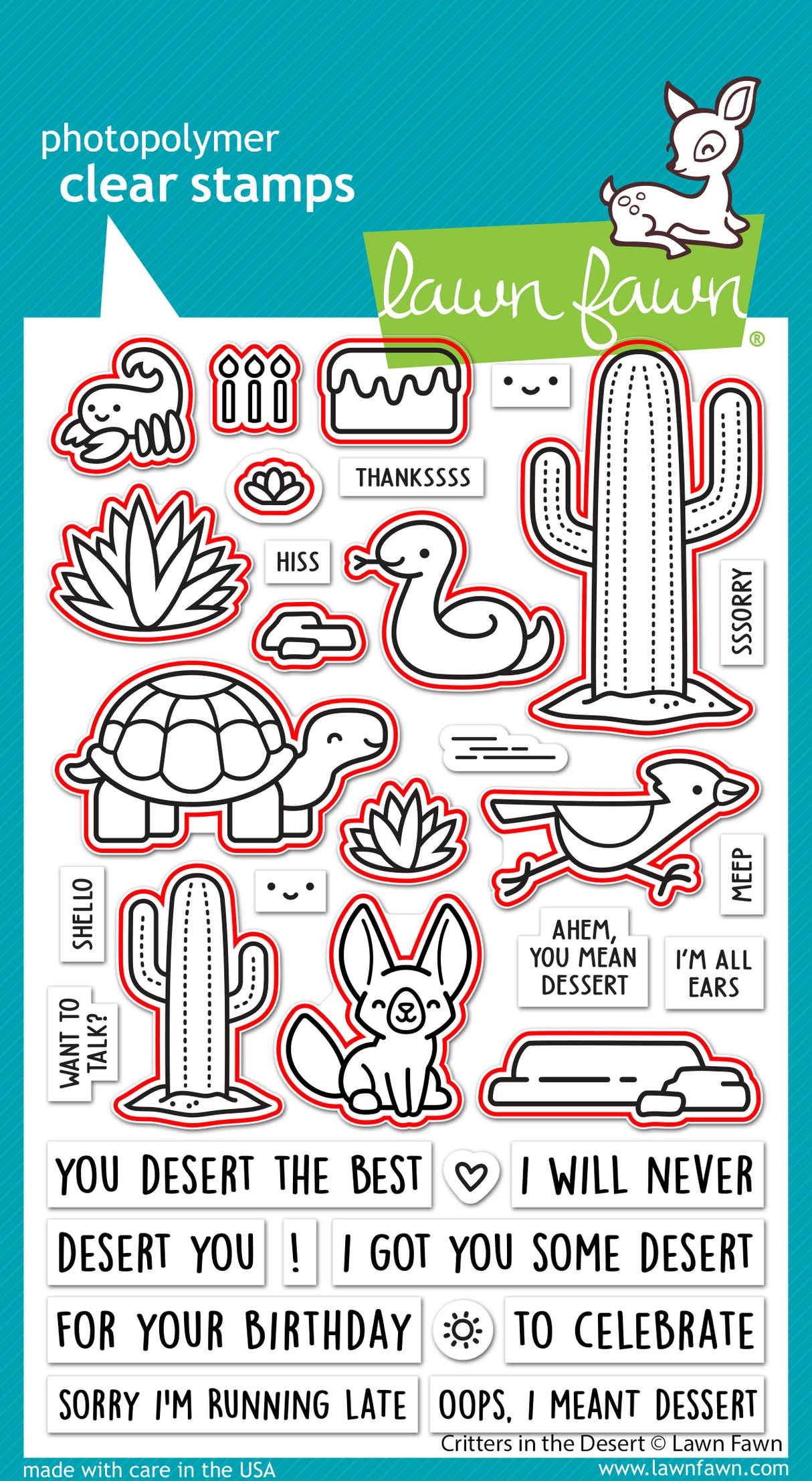 critters in the desert lawn cuts