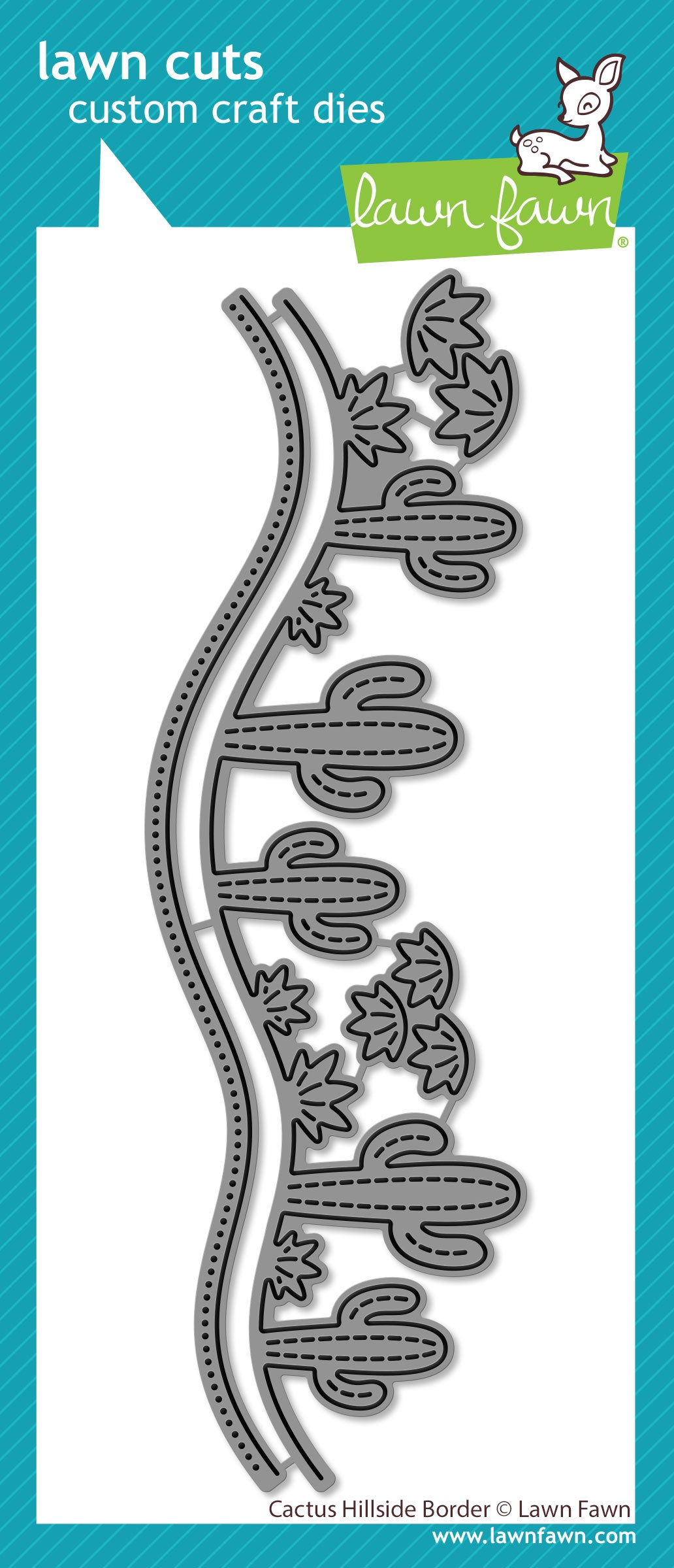 cactus hillside border