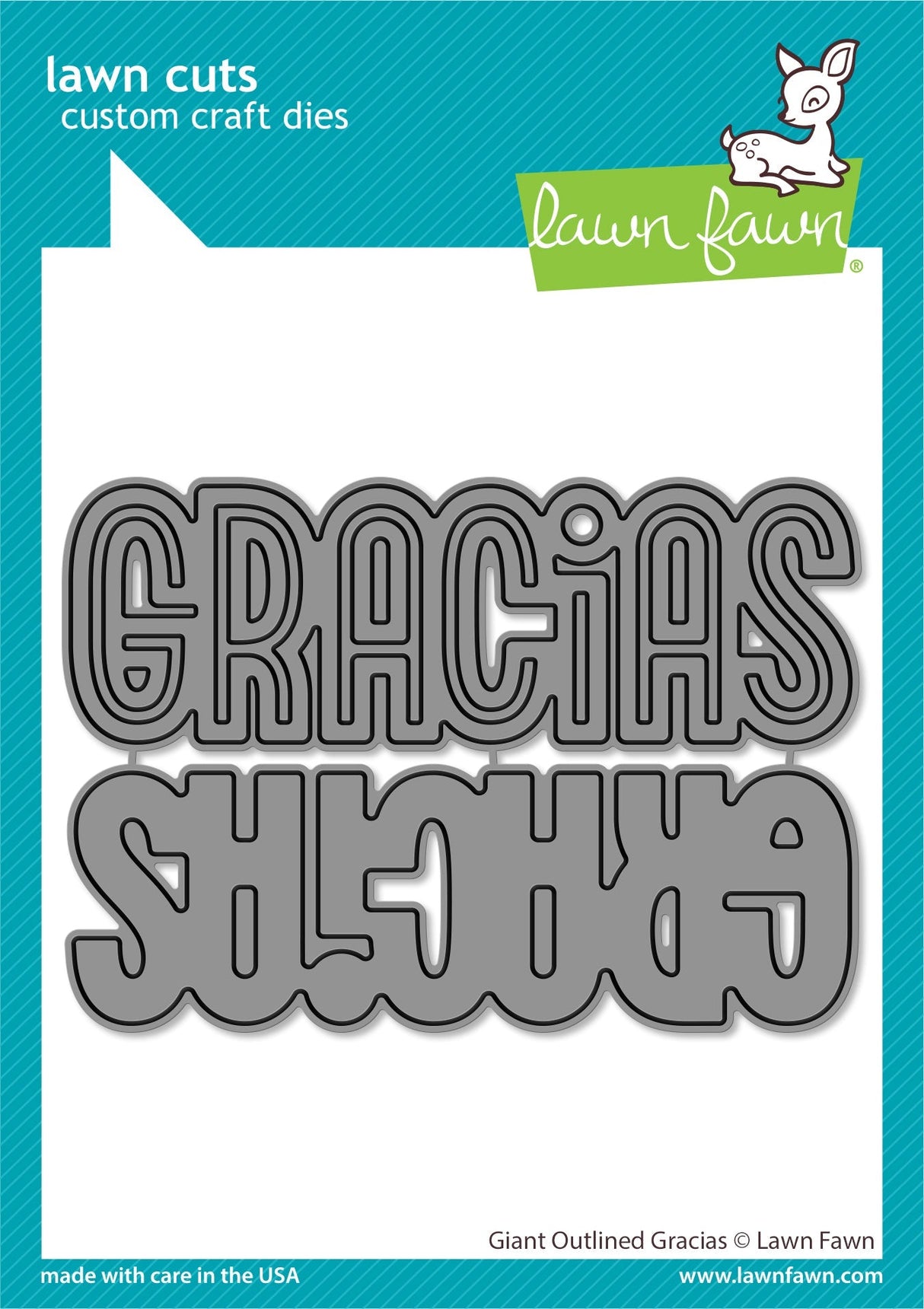 giant outlined gracias