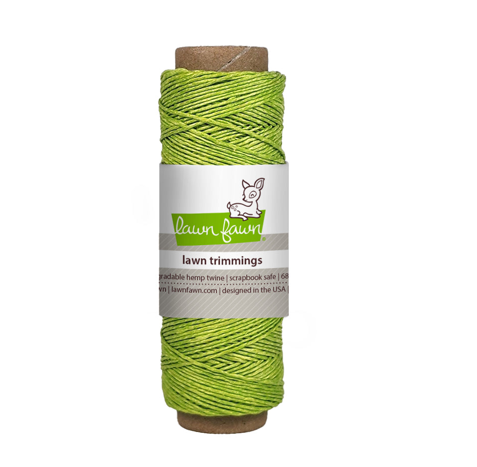 lime green hemp twine