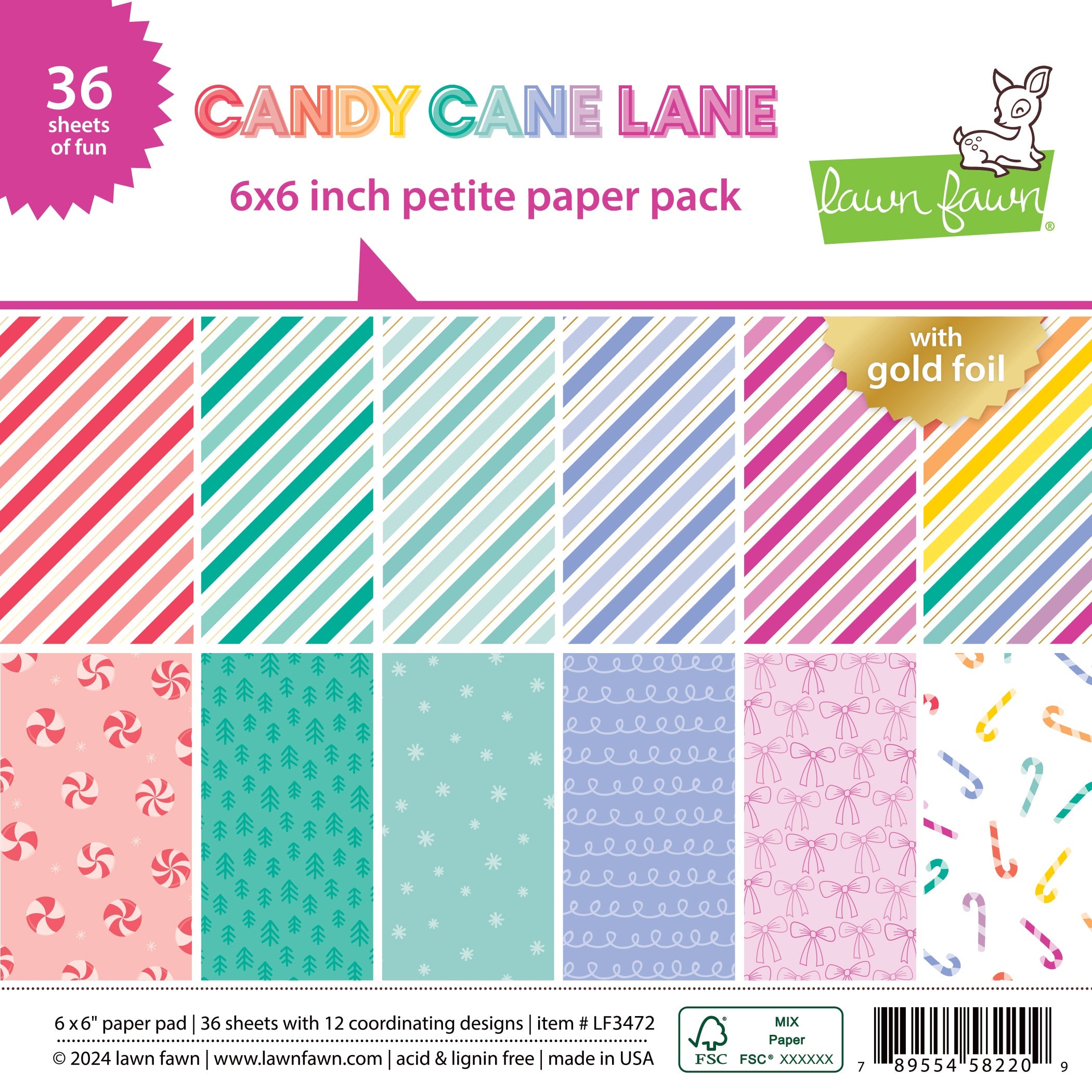 candy cane lane petite paper pack – Lawn Fawn