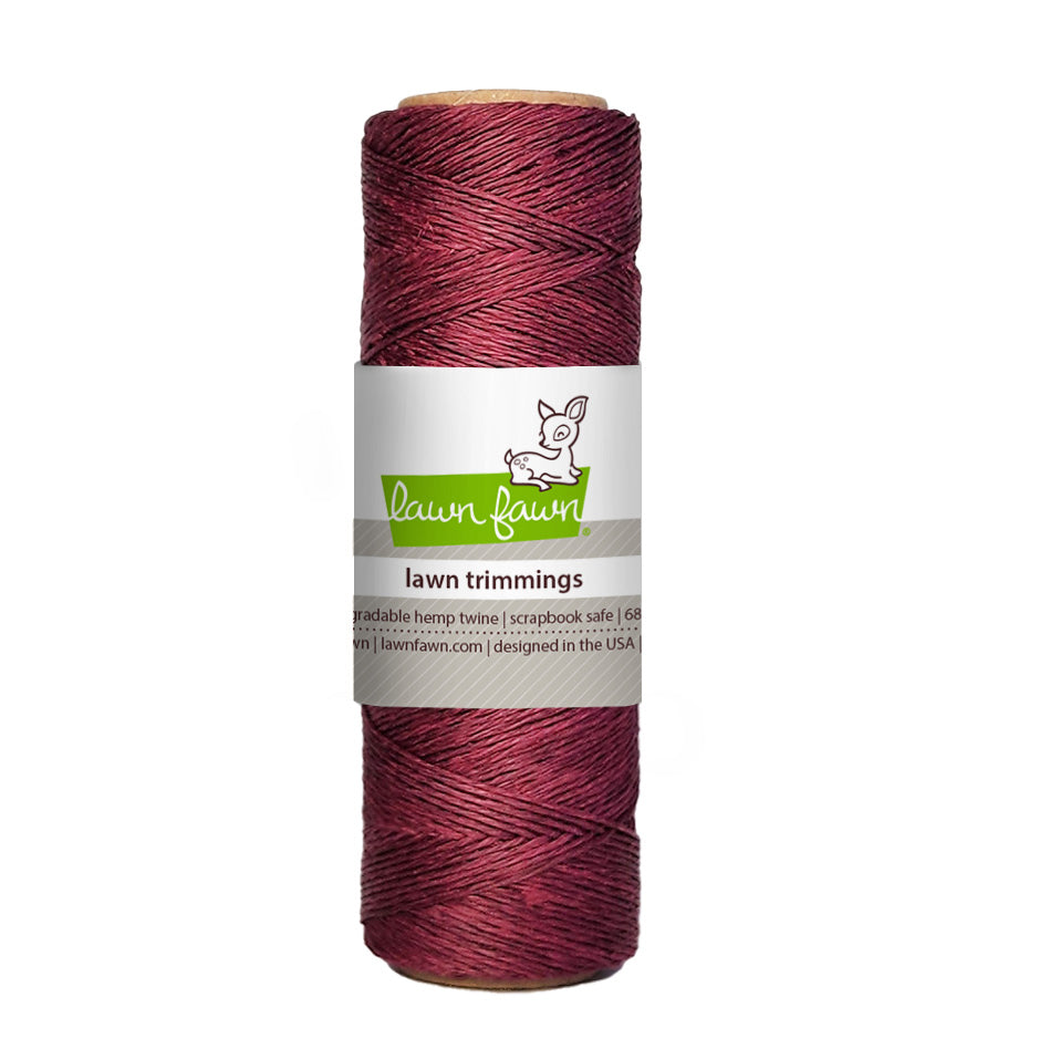 burgundy hemp twine