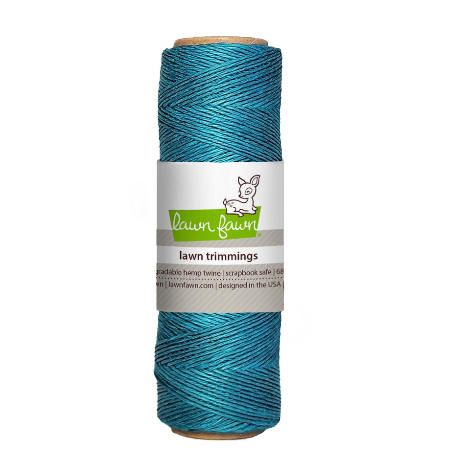 teal hemp twine
