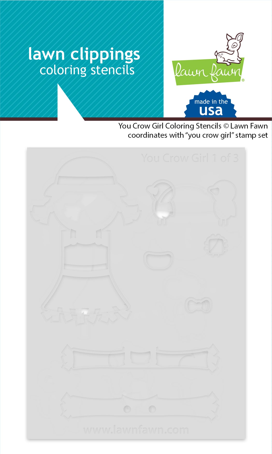 you crow girl coloring stencils