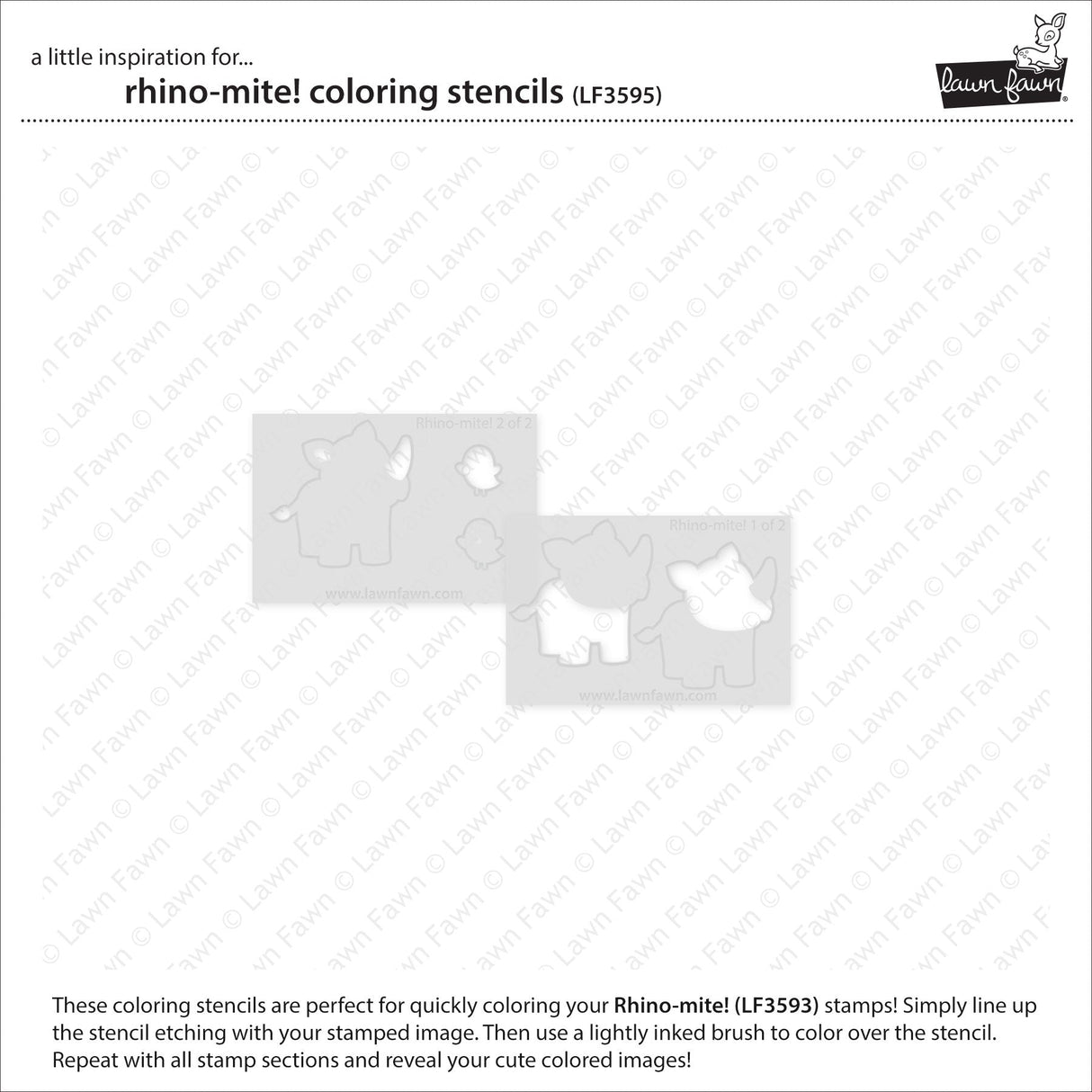 rhino-mite! coloring stencils