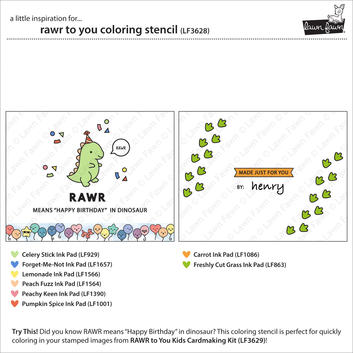 rawr to you coloring stencil