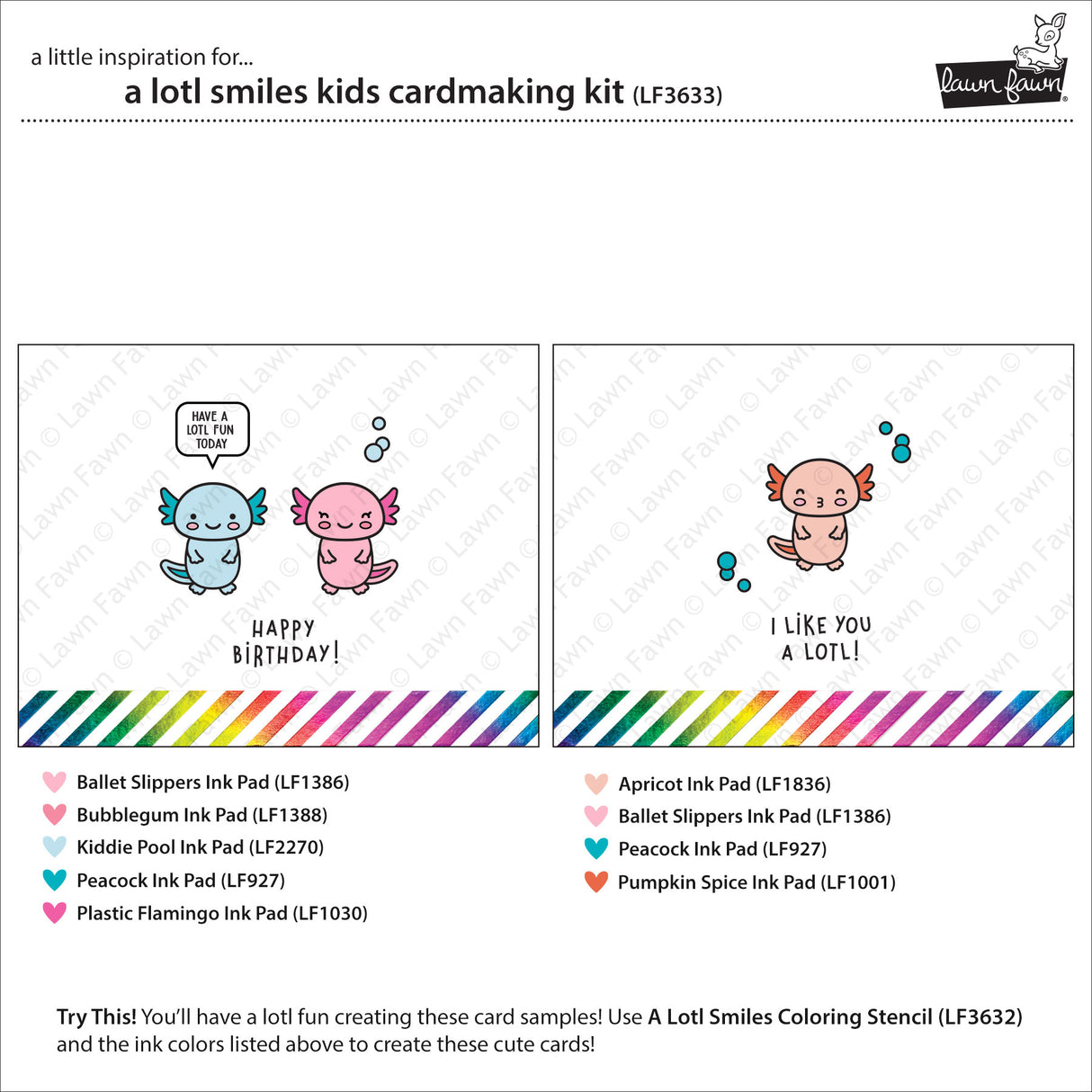 a lotl smiles kids cardmaking kit