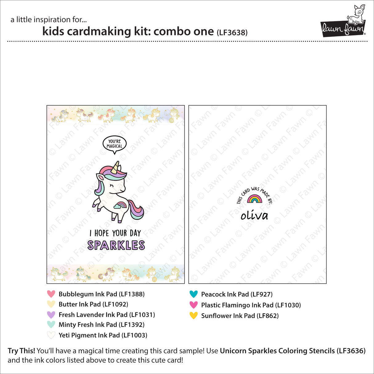 kids cardmaking kit: combo one