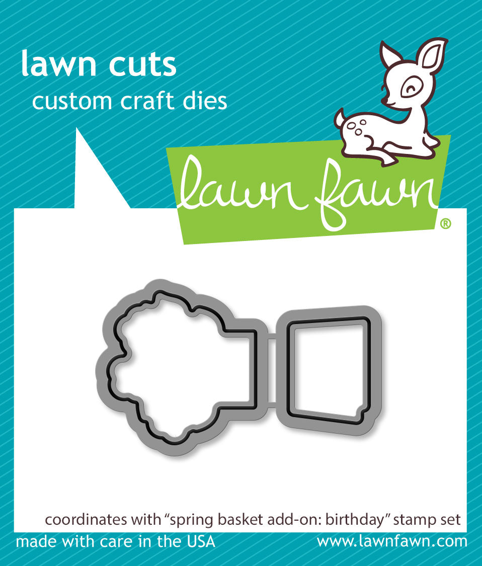 spring basket add-on: birthday lawn cuts