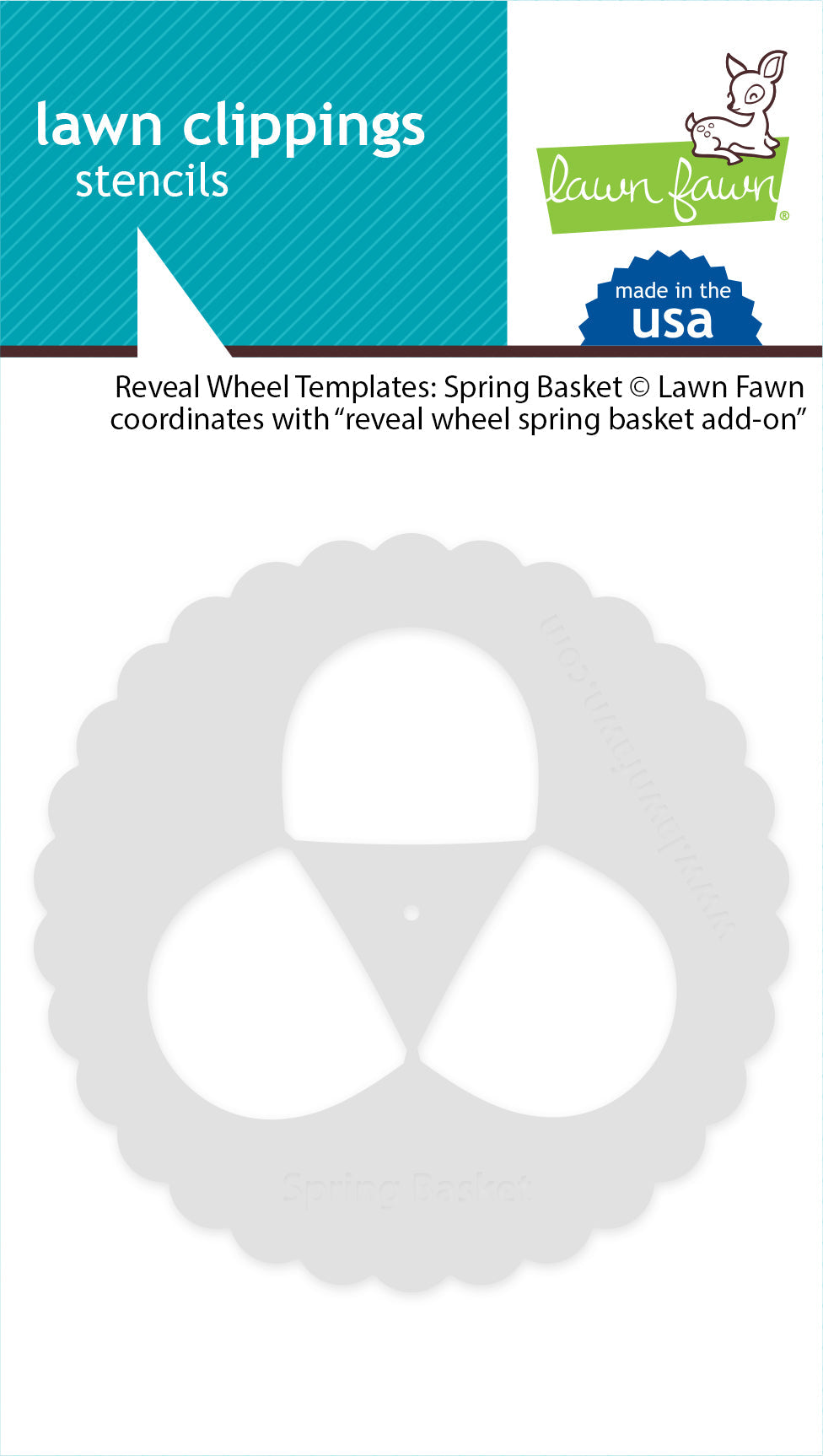 reveal wheel templates: spring basket