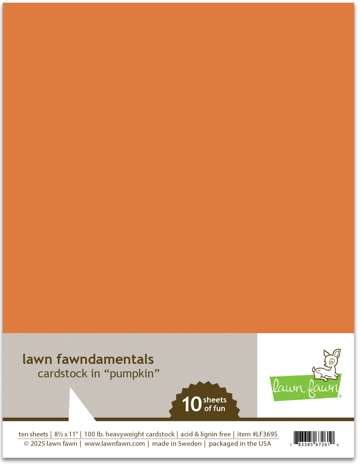 pumpkin cardstock