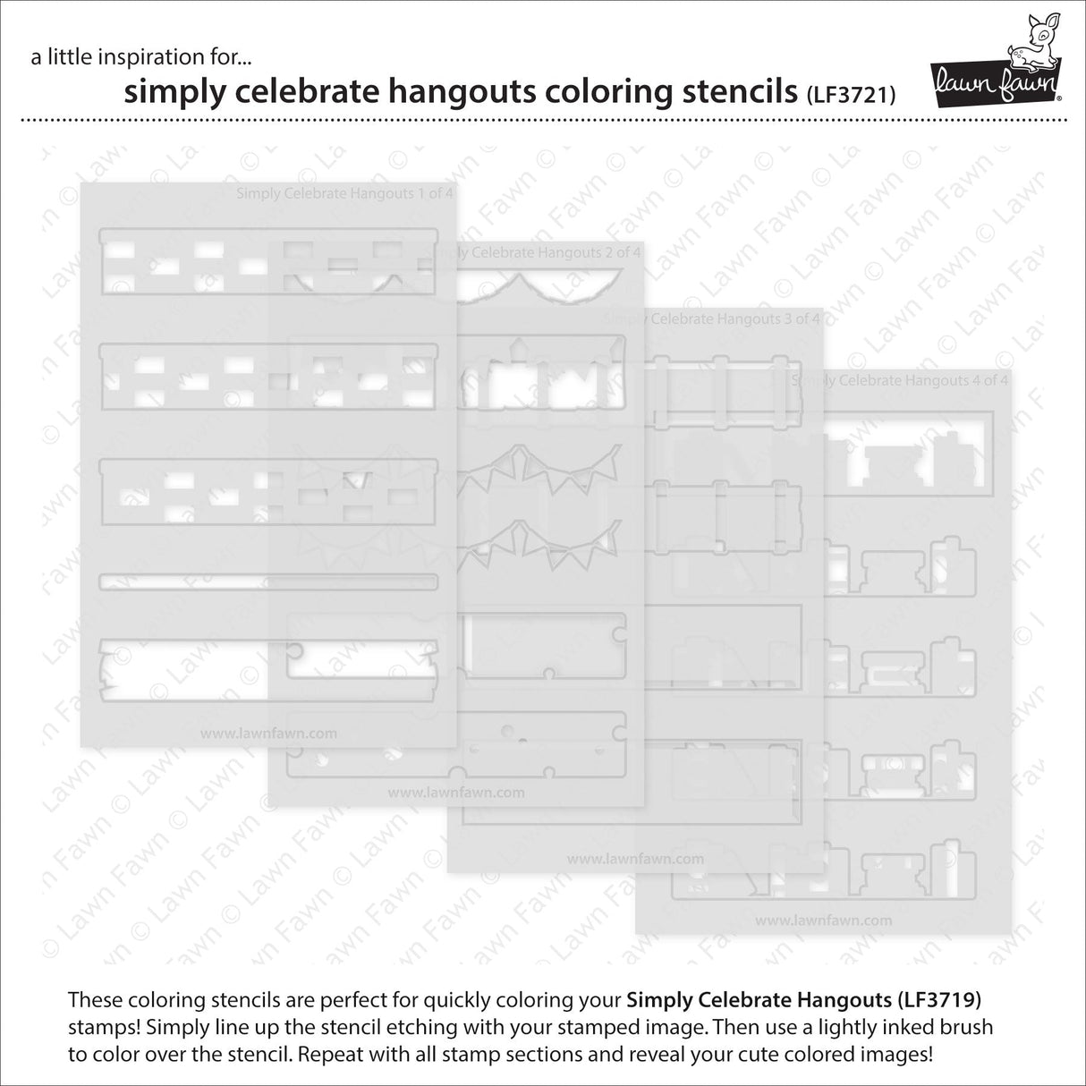 simply celebrate hangouts coloring stencils