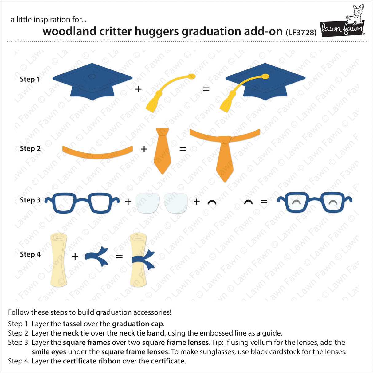 woodland critter huggers graduation add-on