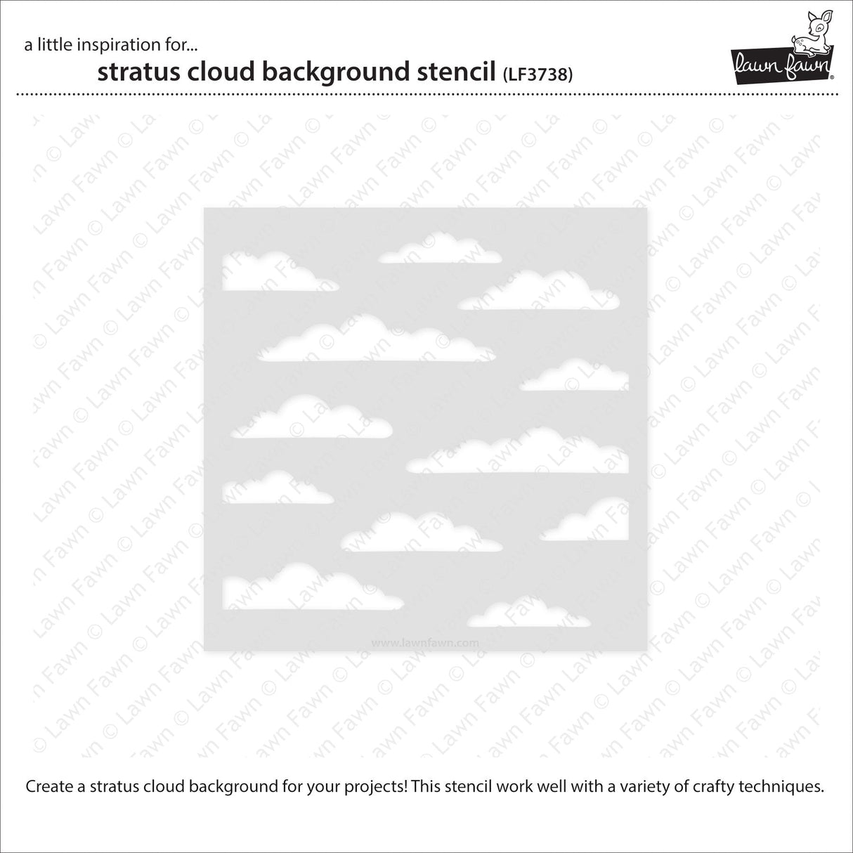 stratus cloud background stencil