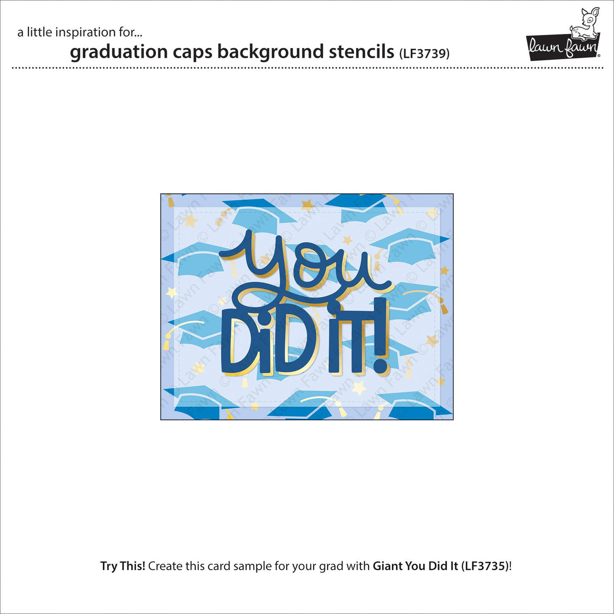 graduation caps background stencils