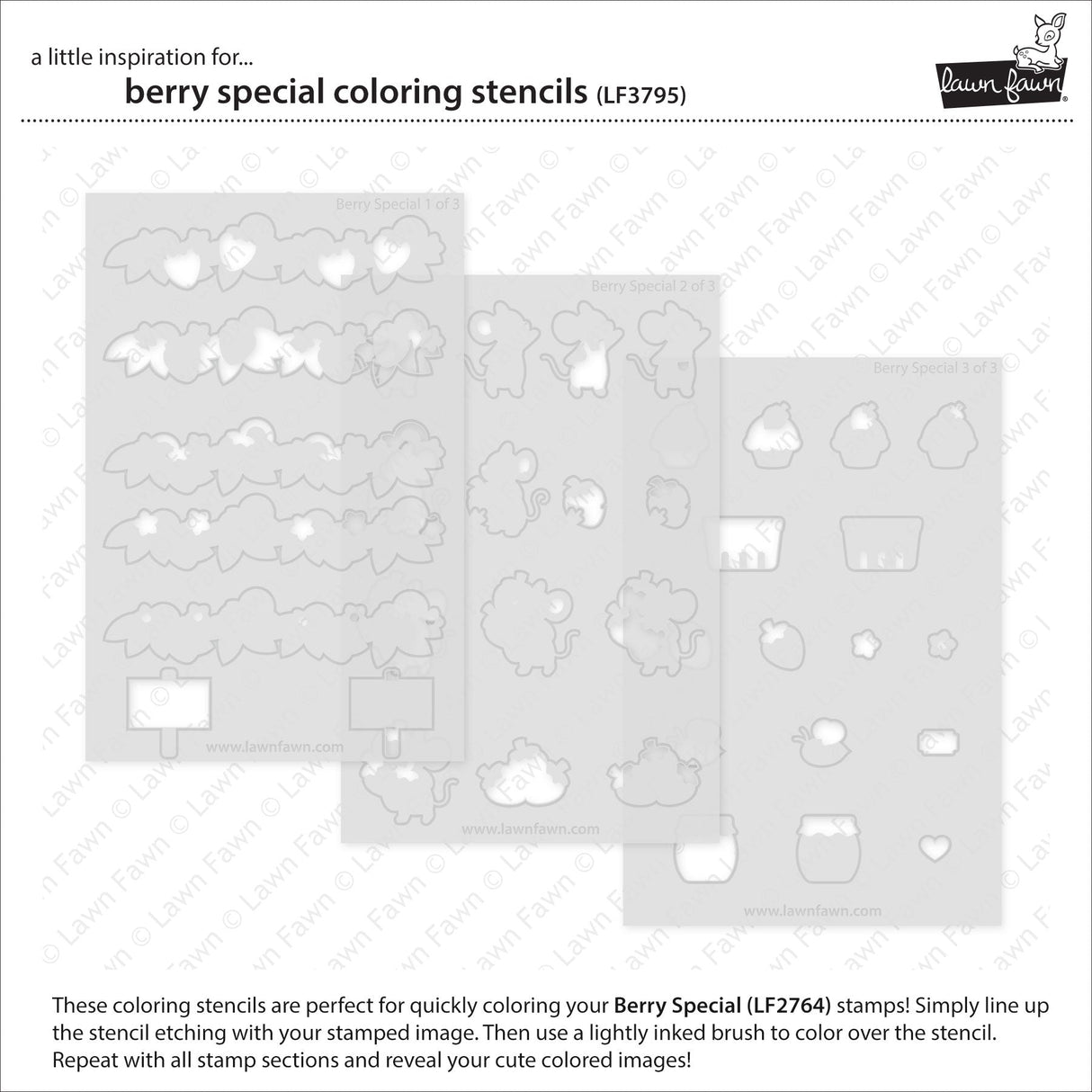 berry special coloring stencils