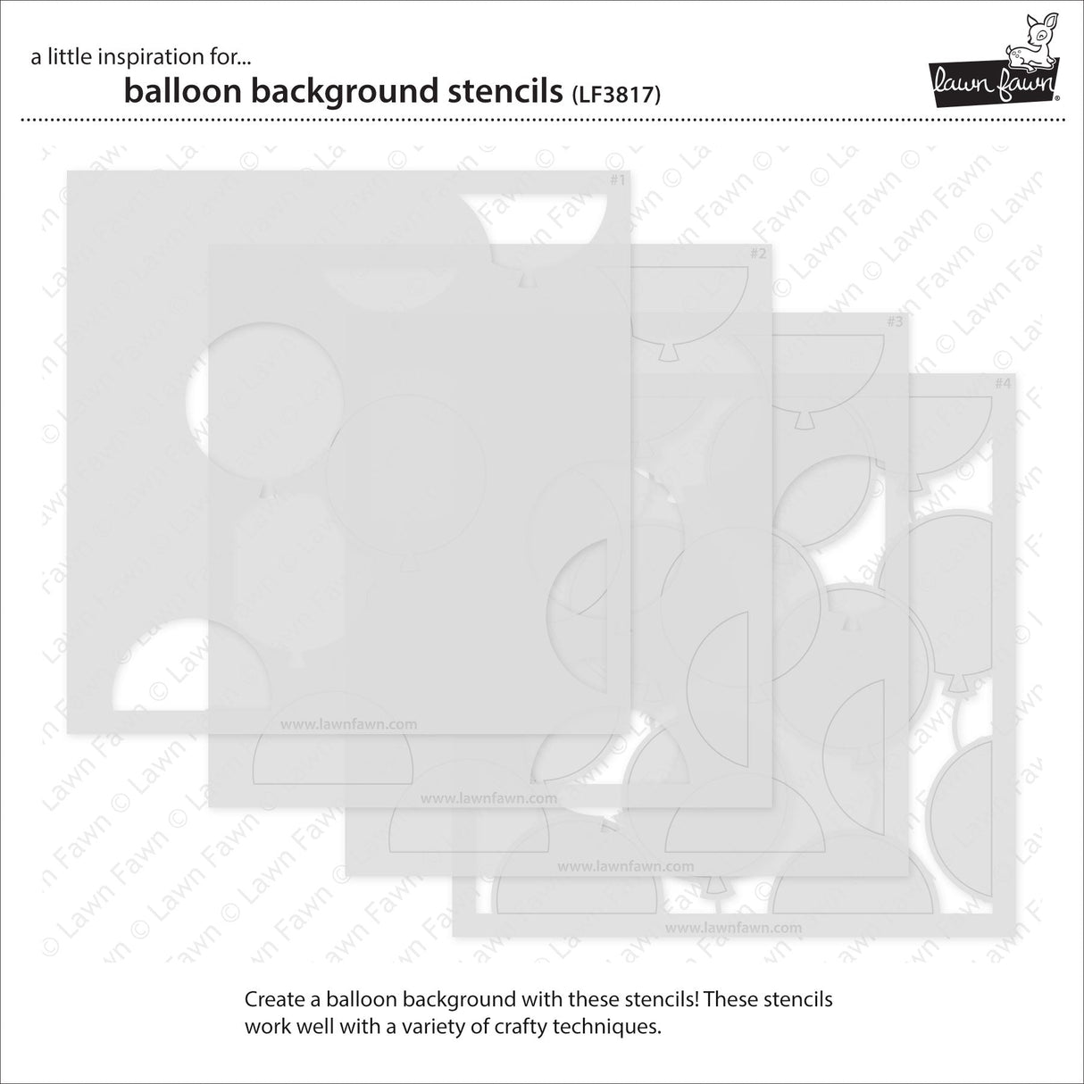 balloon background stencils