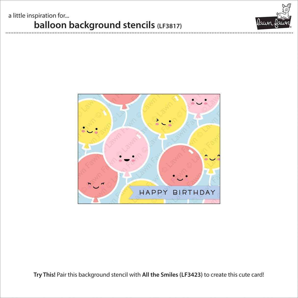 balloon background stencils