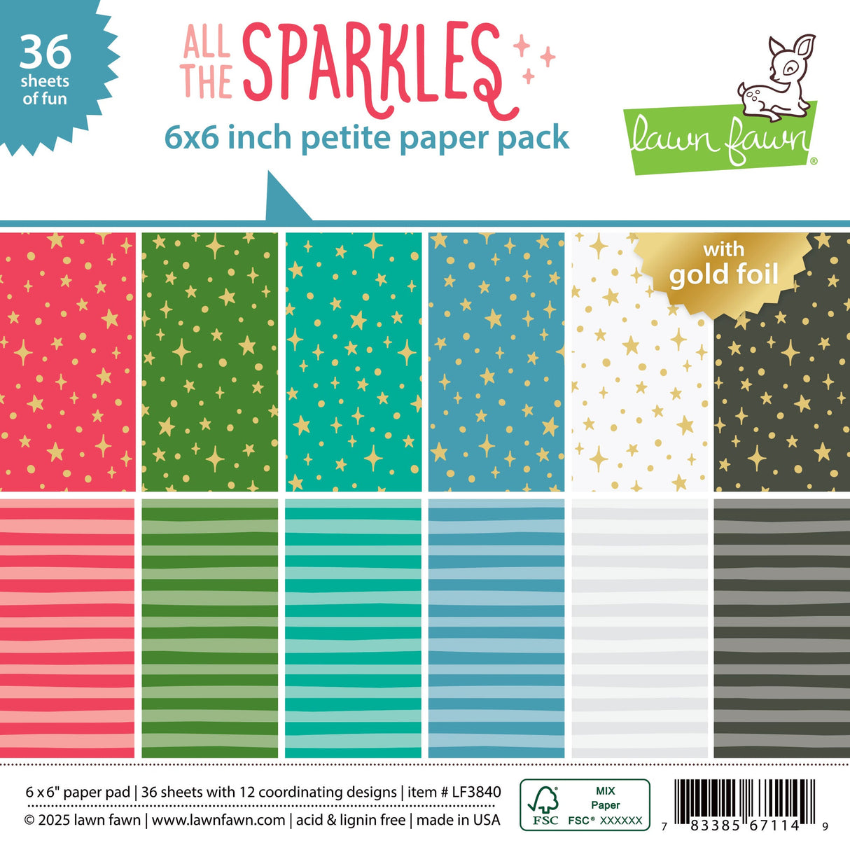 all the sparkles petite paper pack
