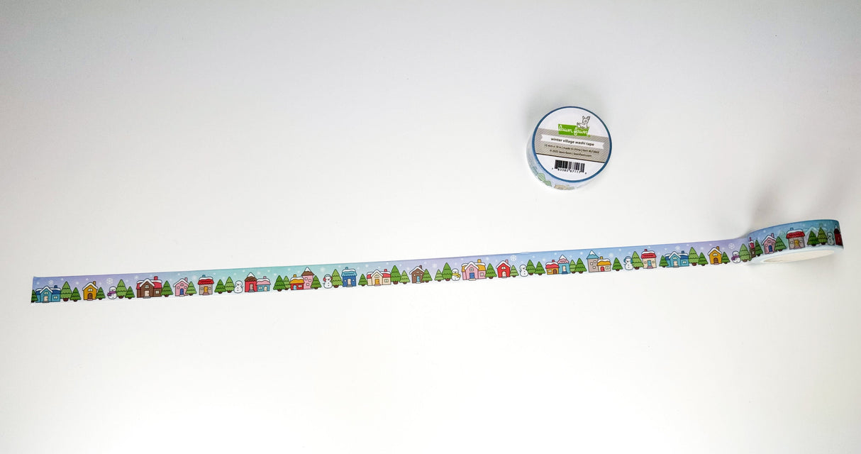 winter village washi tape