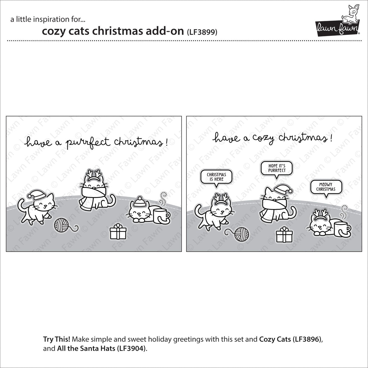 cozy cats christmas add-on