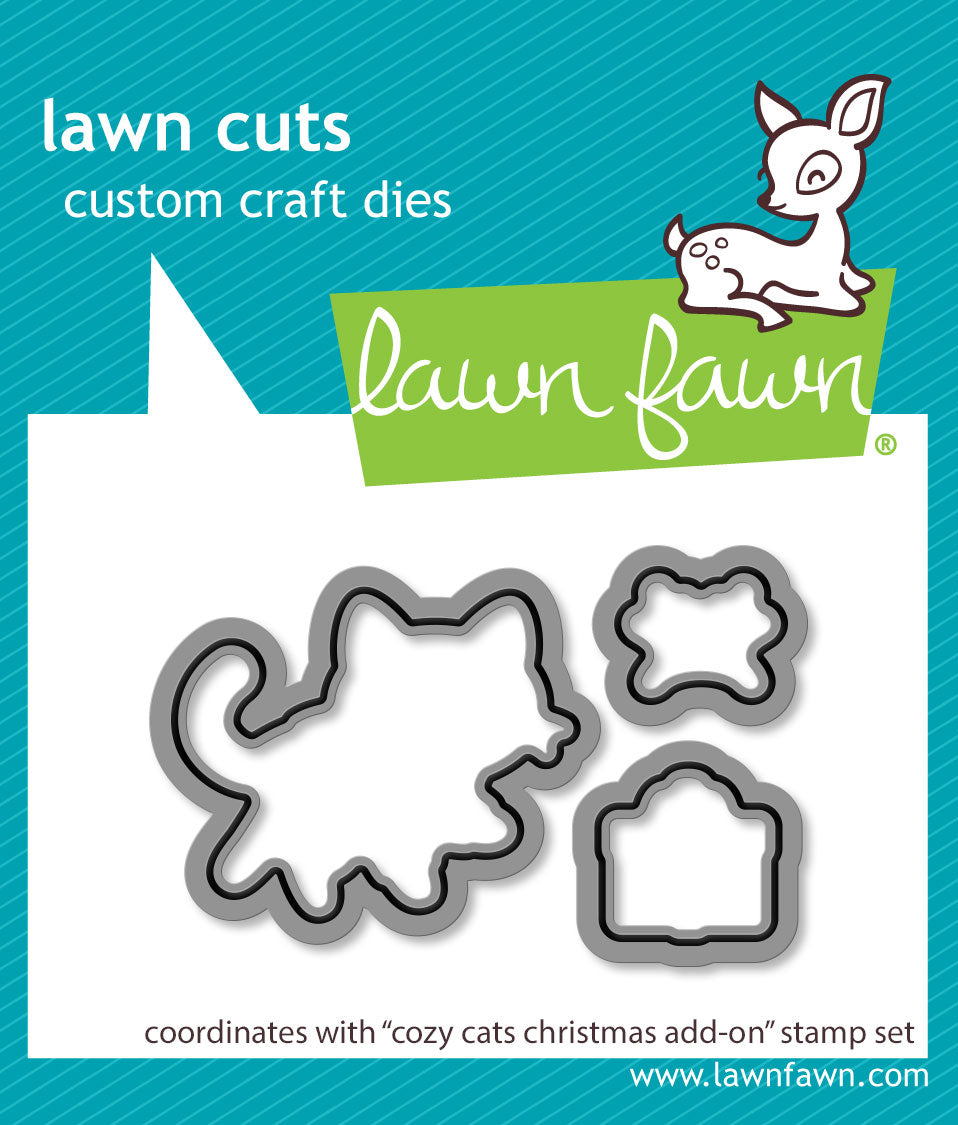 cozy cats christmas add-on lawn cuts
