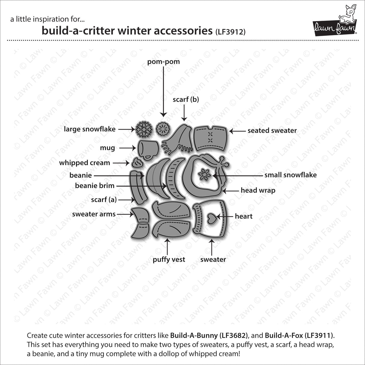 build-a-critter winter accessories