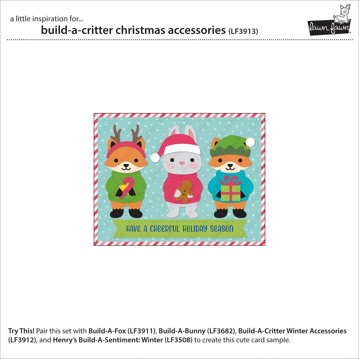 build-a-critter christmas accessories