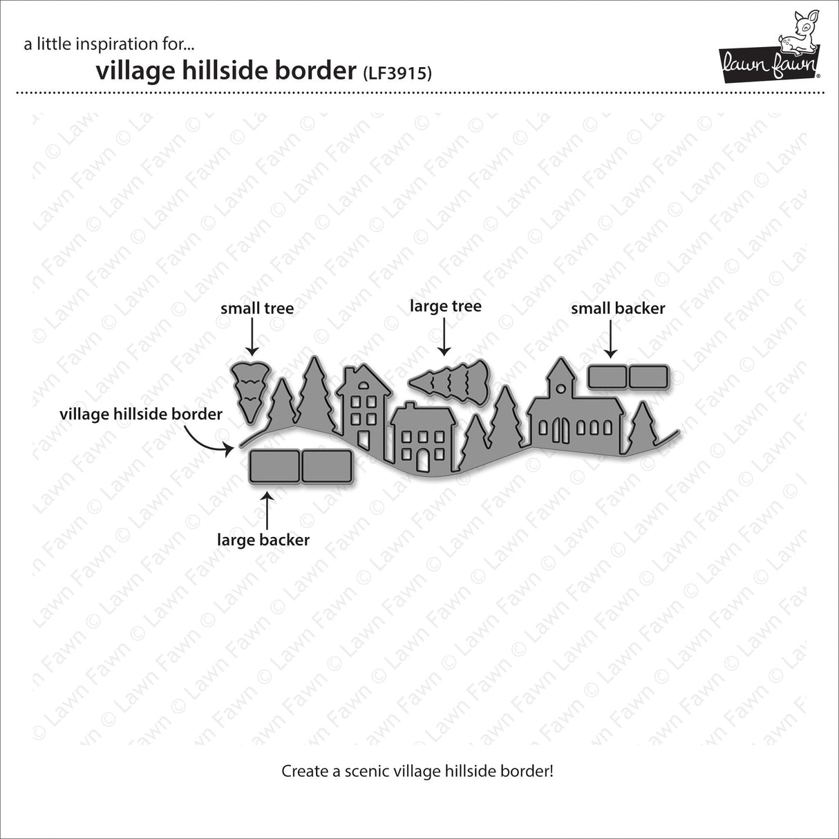 village hillside border