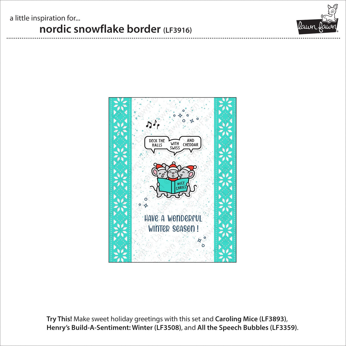 nordic snowflake border