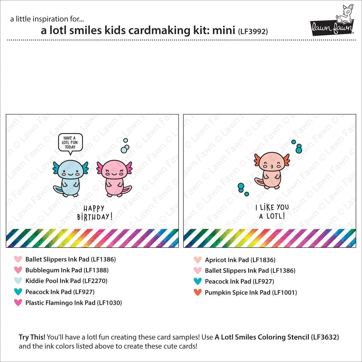 a lotl smiles kids cardmaking kit: mini