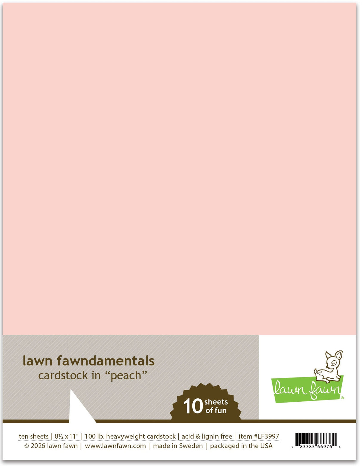 peach cardstock
