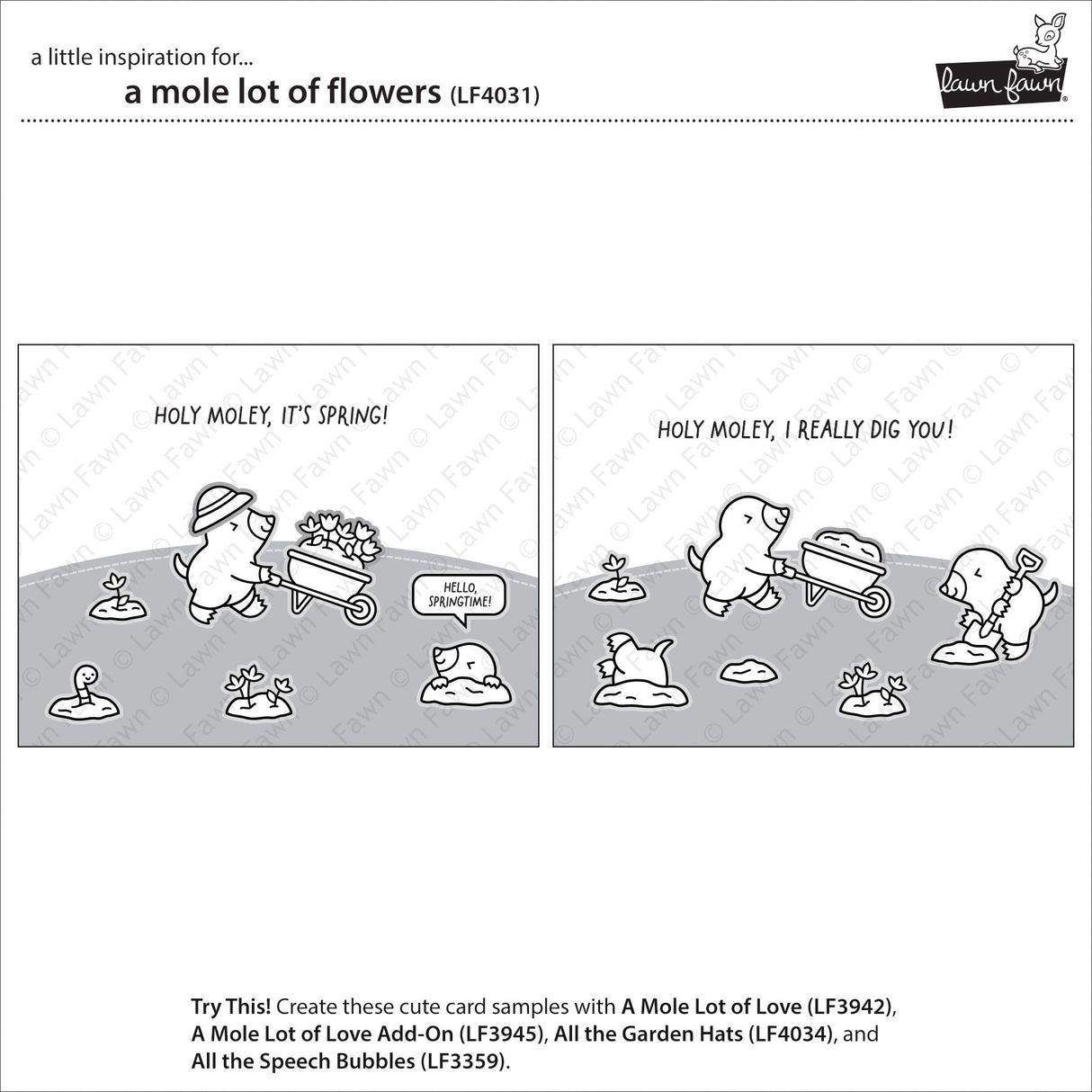 a mole lot of flowers