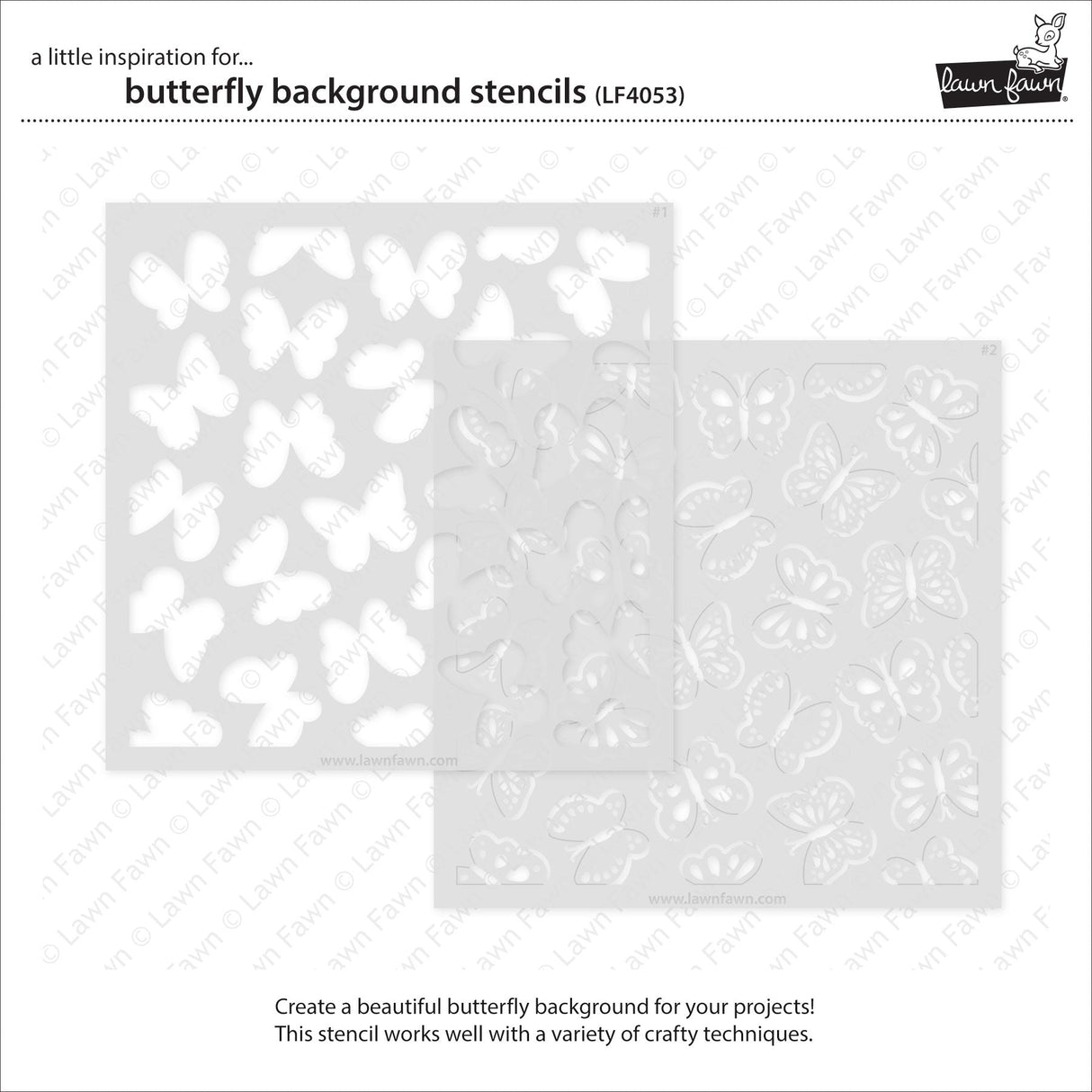 butterfly background stencils