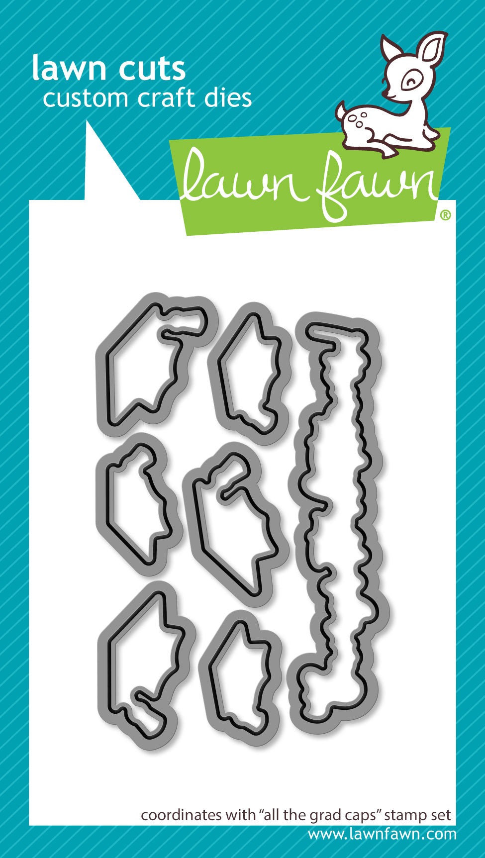 all the grad caps lawn cuts