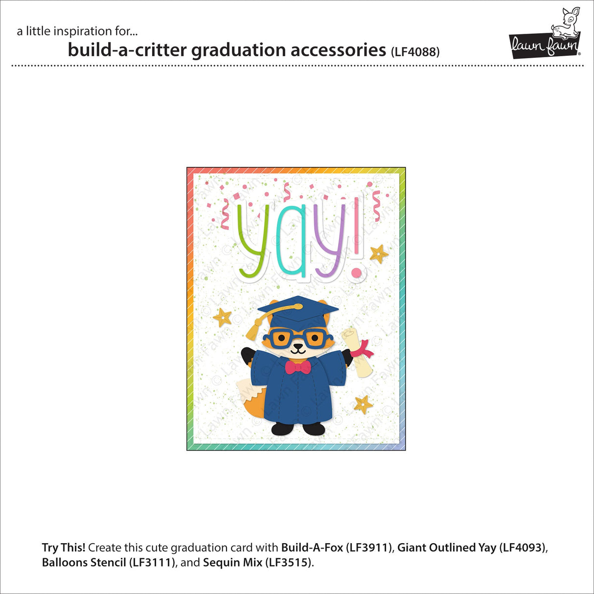 build-a-critter graduation accessories