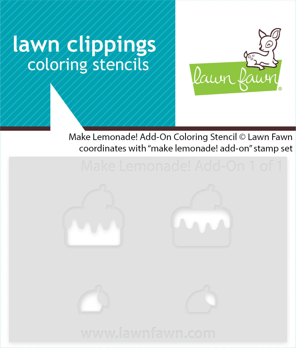 make lemonade! add-on coloring stencil
