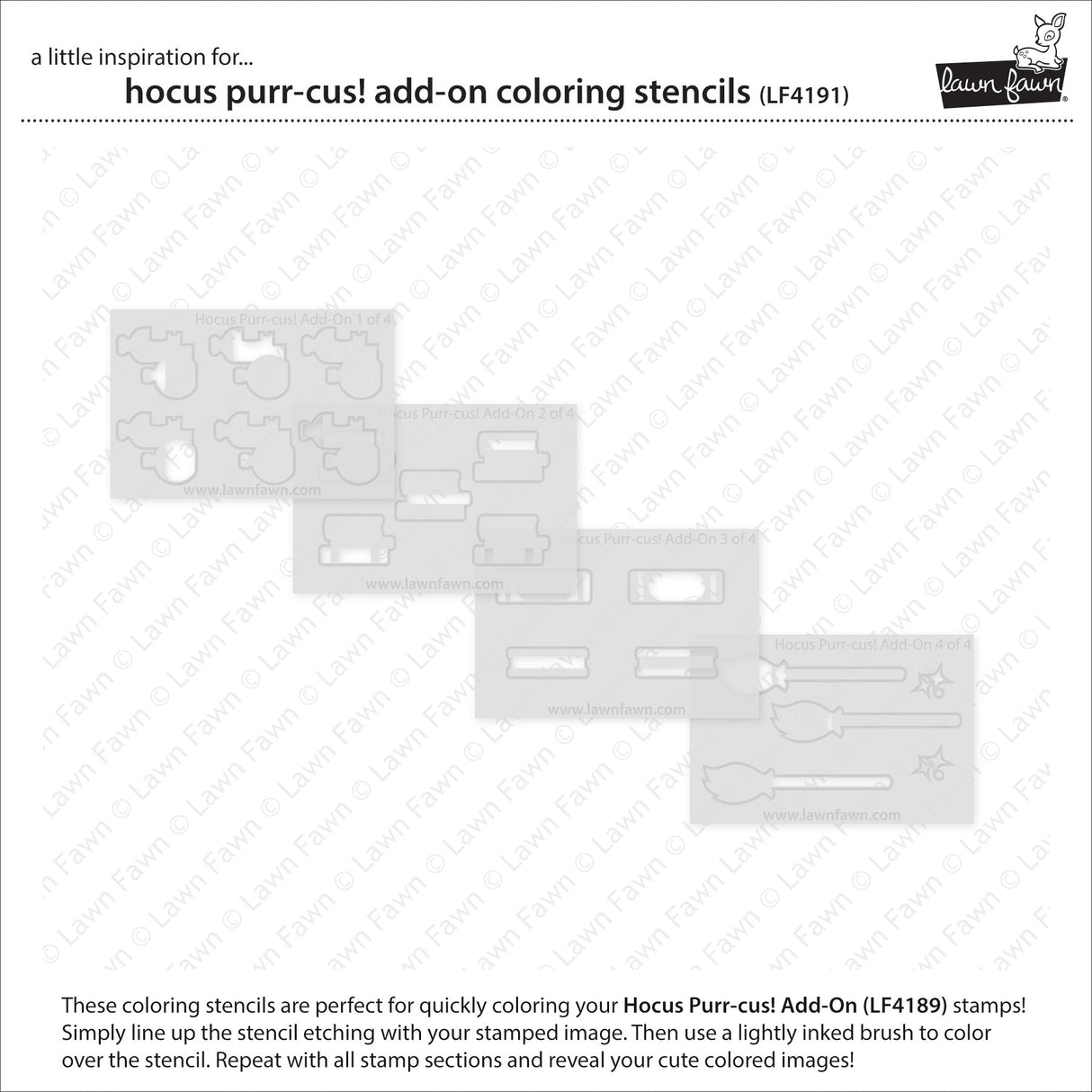hocus purr-cus! add-on coloring stencils